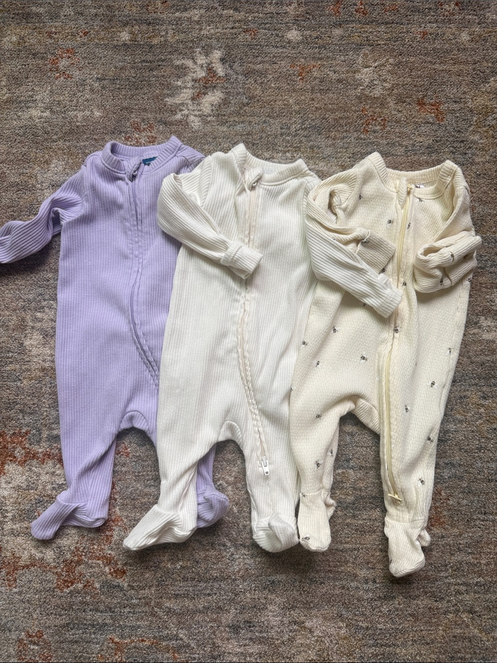 Old Navy/Cotton On Ribbed Footed One-Piece Sleepers